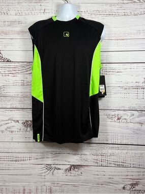 AND1 Black Green Basketball Performance Shirt